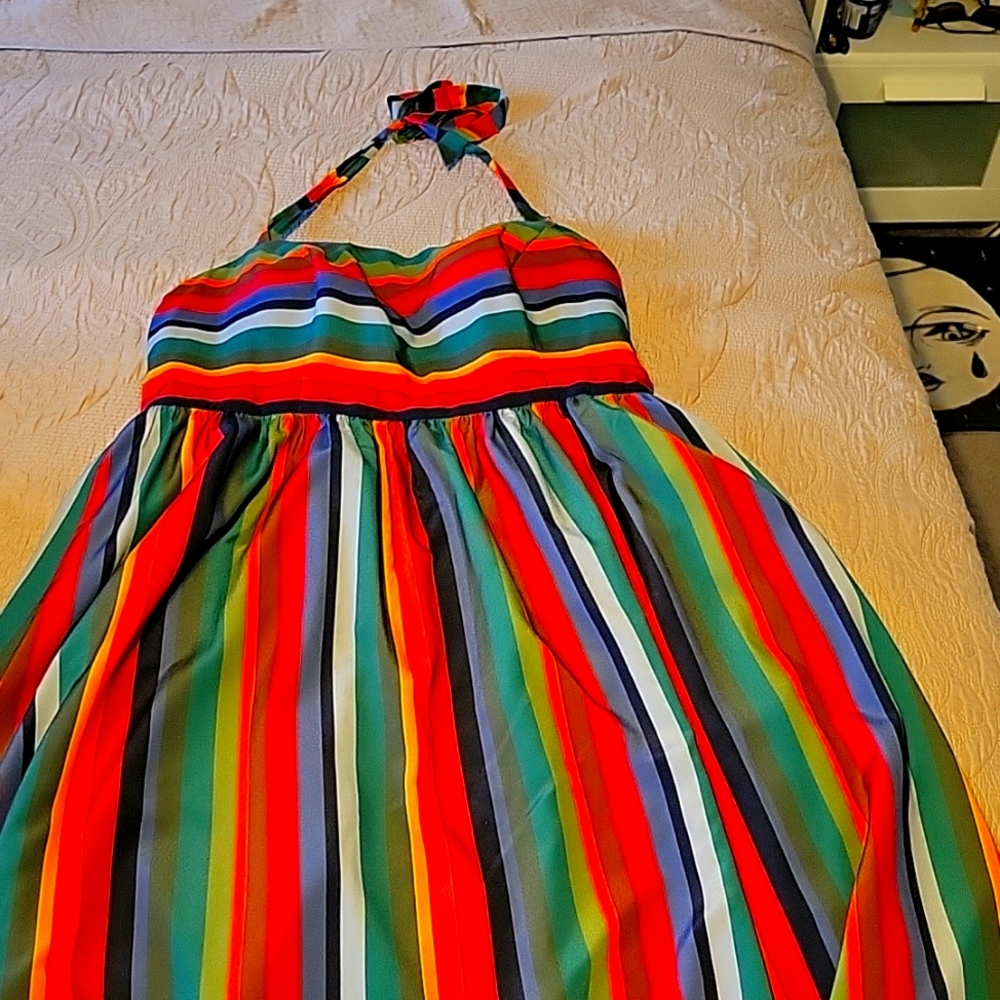 Modcloth rainbow stripe dress